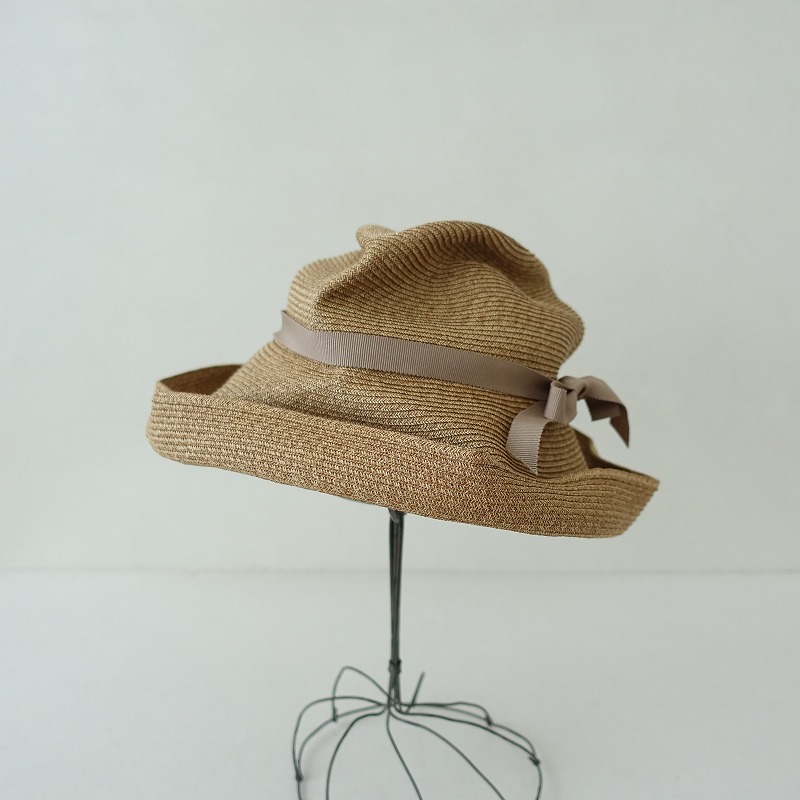 定価2.0万】マチュアーハ mature ha. BOXED HAT 11cm brim