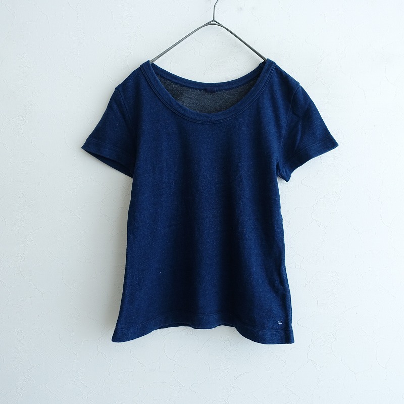 【美品】45R〈日本製〉R刺繍入り インディゴ染め スウェット 2 フォーティファイブアール 45R インディゴ染めスウェット