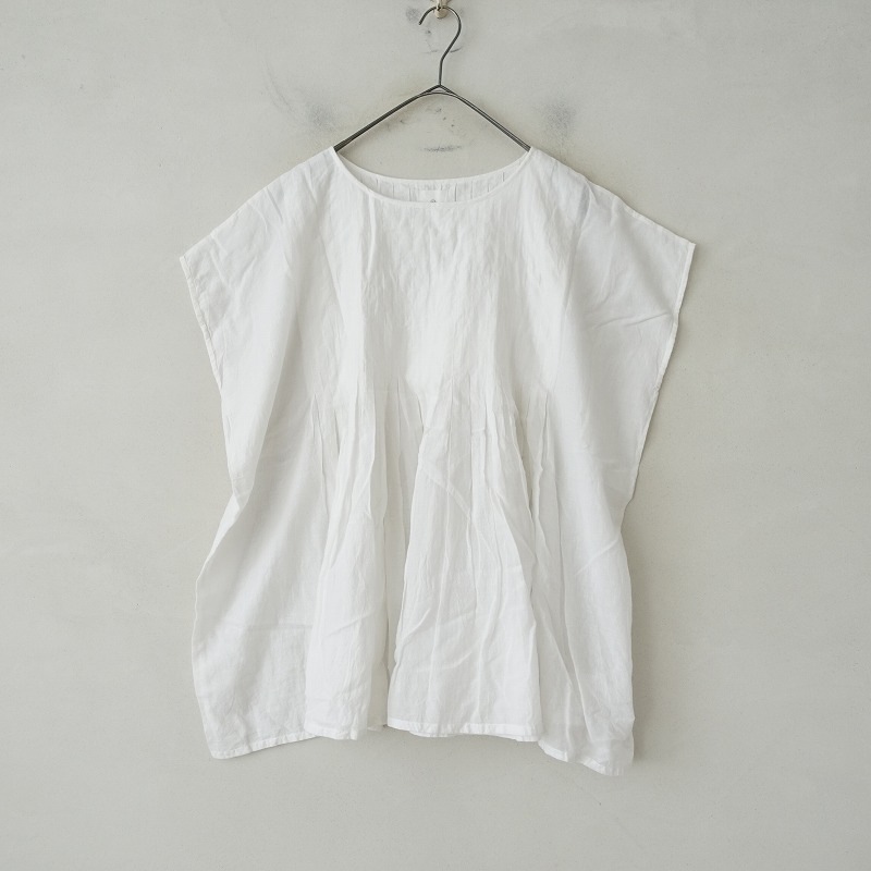 メゾンドソイル☆COTTON LINEN ワイド ピンタック ブラウス☆２ メゾンドソイル☆COTTON LINEN ワイド ピンタック ブラウス☆2