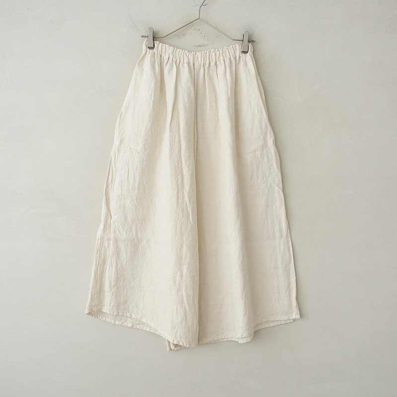 ヤンマ産業　YAMMA　リネン　キュロットパンツ　スミクロ YAMMA ヤンマ産業 会津木綿 キュロットパンツ ロング丈 acr-pt-l