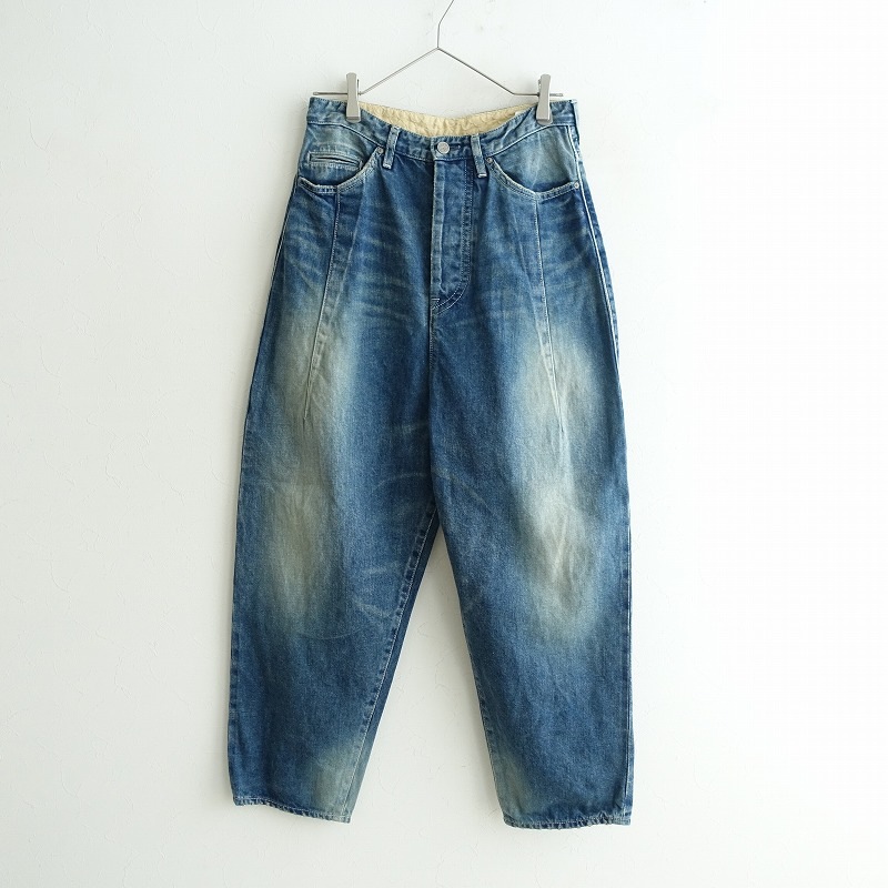 美品 ミナペルホネン デニム 38 定価4.0万】ミナペルホネン mina perhonen always newテーパード