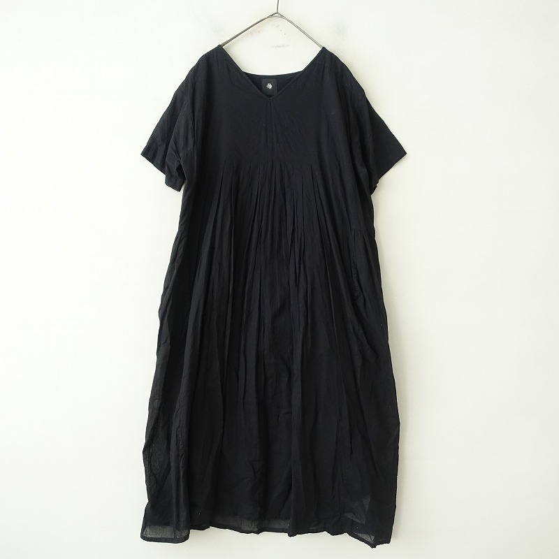 メゾンドソイル maison de soil プリントボイルカシュクールワンピース