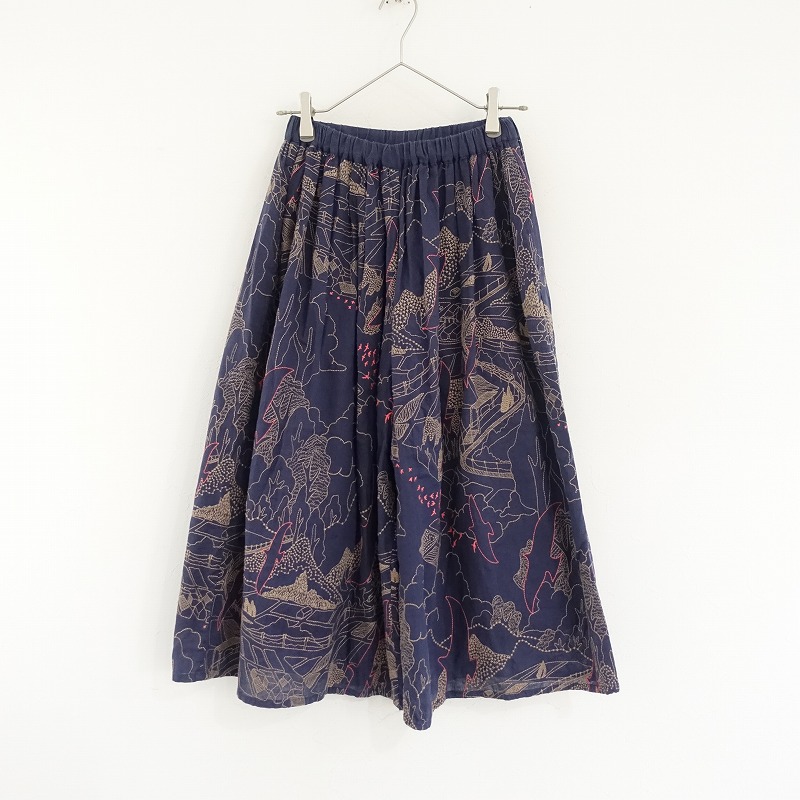 タグ付き　マーブルシュッドmarble sud ハカマパンツ marble SUD マーブルシュッド *Fire Worksハカマパンツ*コットン