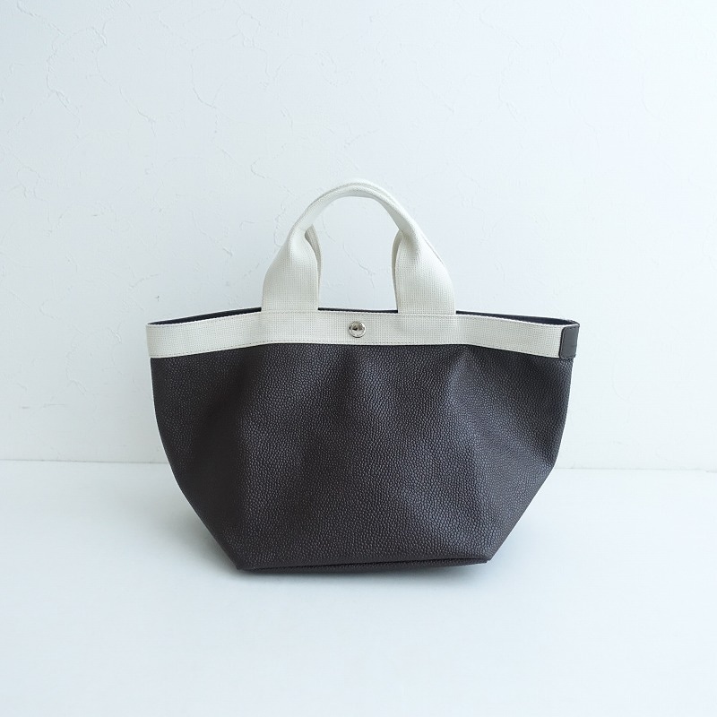 【美品】エルベシャプリエ リュクス 舟型 トートバッグ M ノワール×ノワール エルベシャプリエ Herve Chapelier 827GG (舟型トートM