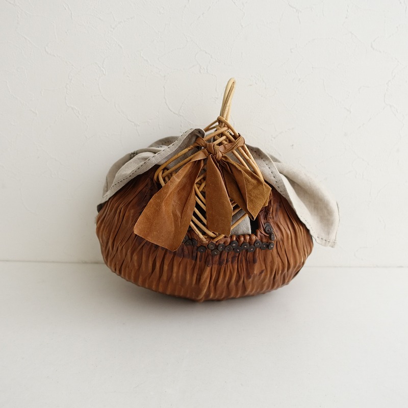 エバゴス かごバッグ タグ付きebagos 中古・古着通販】ebagos (エバゴス) ダブルファスナーオイル