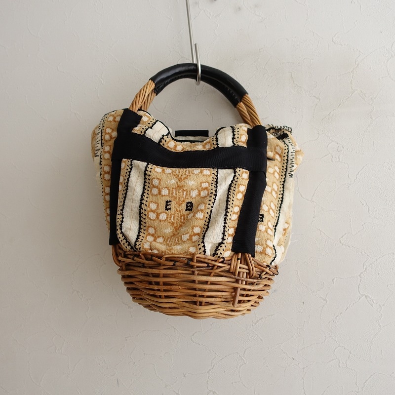 エバゴス　シェニール織りバッグ エバゴス ebagos YES HOLIDAY シェニール織り かごバッグ (ba10