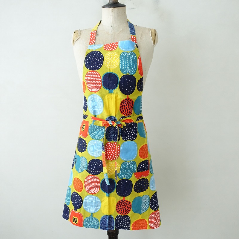 新品marimekko KOMPOTTI コンポッティ エプロン マリメッコ marimekko KOMPOTTI コットンプリントエプロン (33