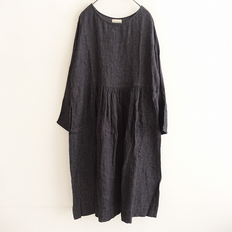 mukuワンピース ムク muku リトアニアリネンワンピース (2-2507