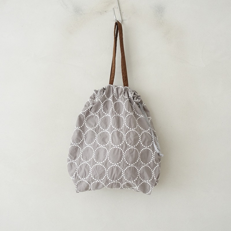ミナペルホネン　タンバリン　あおりポケット巾着トートバッグ tambourine pocket bag - minä perhonen