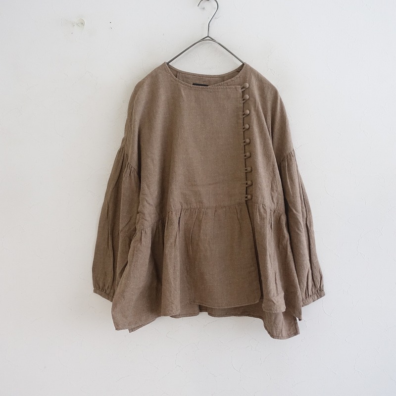 オオカミとフクロウ ブラウス オオカミとフクロウ バンドカラー