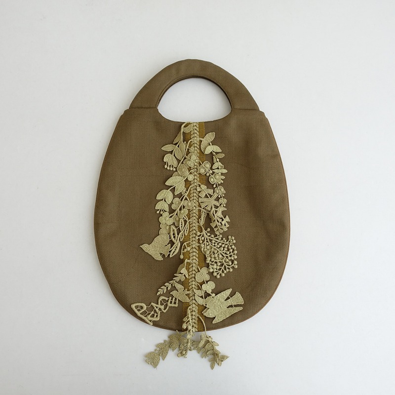 ミナペルホネン フォレストパレード エッグバッグ ピンク forest