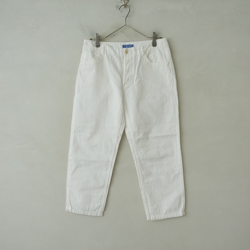 ハーベスティ　ハイライズキュロット A21803]HARVESTY(ハーベスティ)デニムカルメンキュロットKK