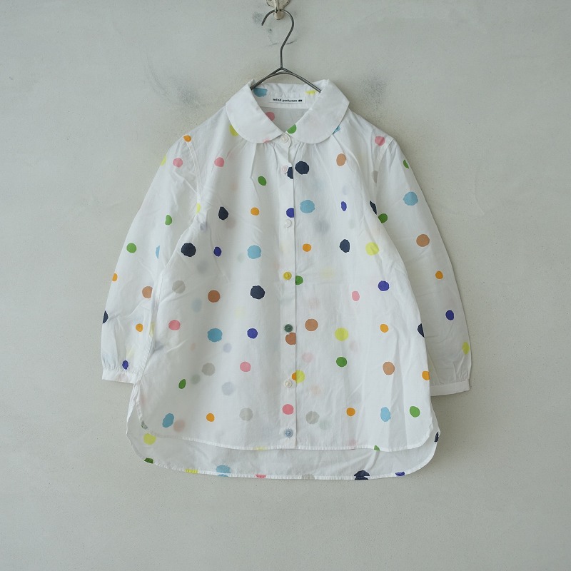 ミナペルホネン mina perhonen candy ドットプリント丸襟
