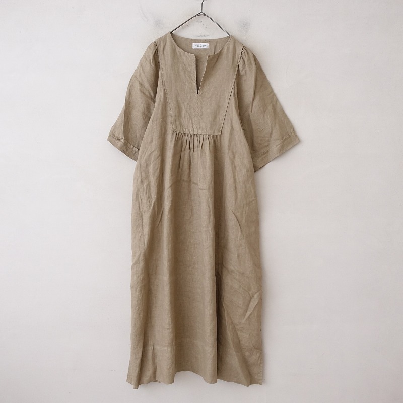 【未使用】ハグオーワー ワンピース ハグオーワー Hug O War リネンスキッパーワンピース 1 (33-2507-211