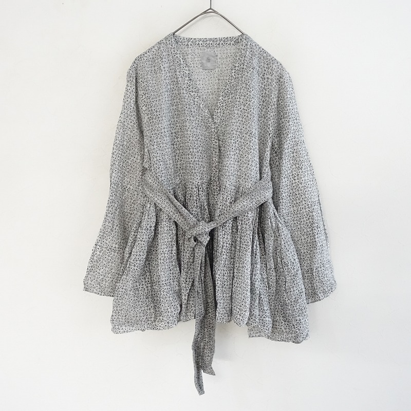 【美品】 Maison de soil　リネンコットン　ギャザーシャツ　サイズ1 美品】 Maison de soil リネンコットン ギャザーシャツ サイズ1
