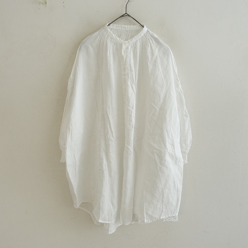 美品✨ユニ yuni ハイツイストガスボイルコットンギャザー　ブラウス 2024/定価1.9万】ユニ yuni IS LIKE A FLOWER TO ME. ハイ