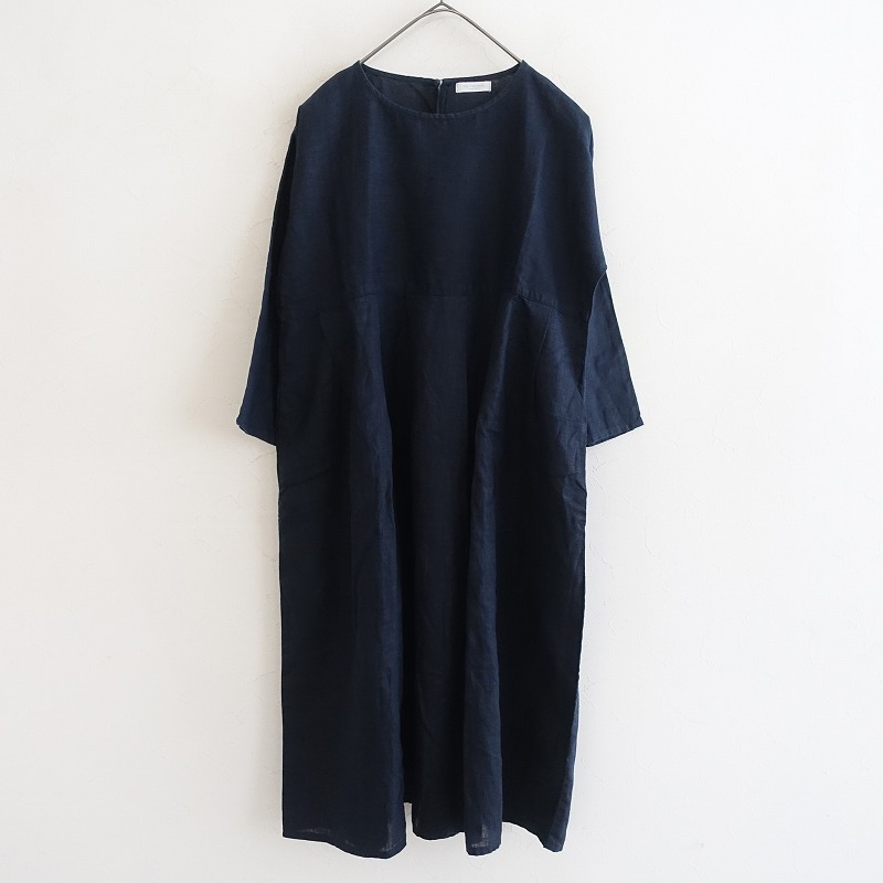fog linen work　麻　チュニック　ワンピース　七分袖　チェック 楽天市場】シャツワンピース チュニック トップス レディース 五