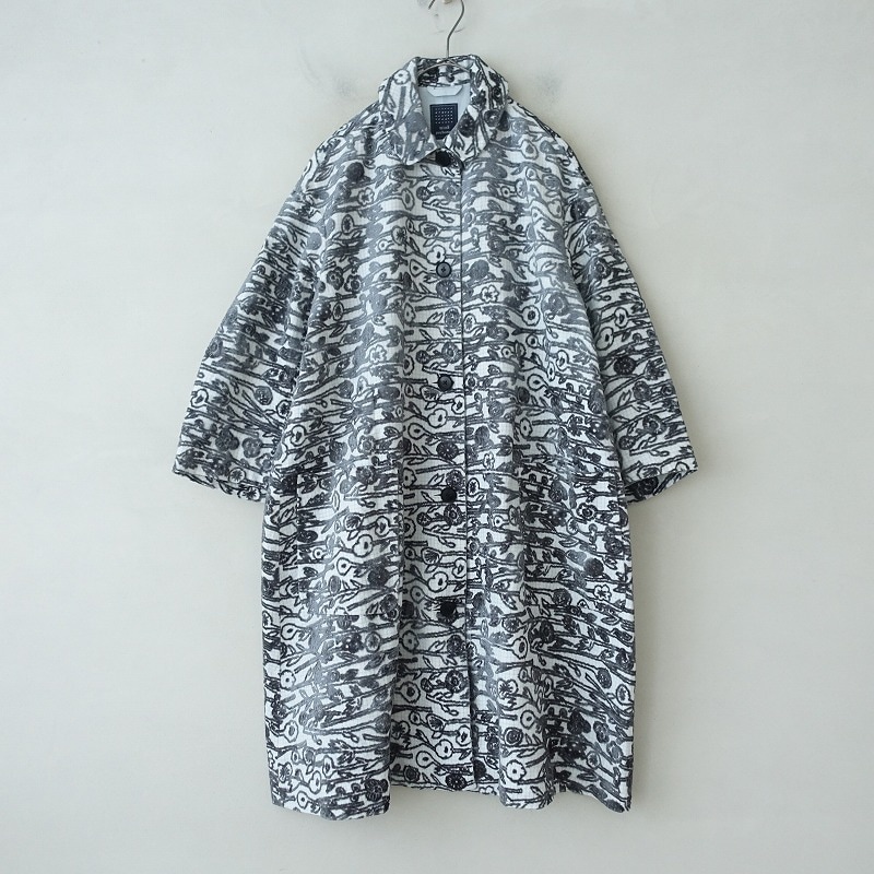 ミナペルホネン ロングコート　hana no mi 36サイズ Anmikunpe 10th anniversary -tori to hana- コート - ミナ