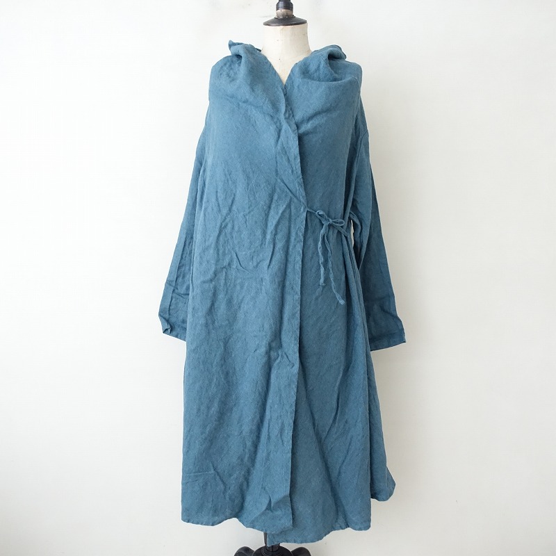 nest Robe / ネストローブ　リネンカシュクールワンピース ネストローブ nest Robe リネンショールカラーカシュクール