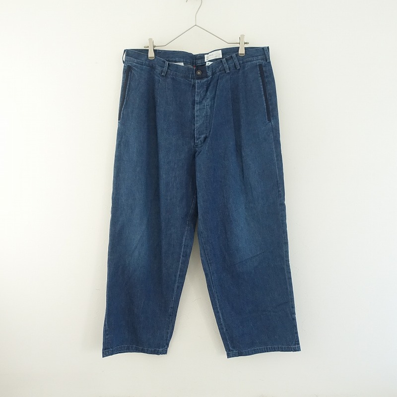 チマラ chimala コットンデニムワイドパンツ 32 (1-2507-275)【11H52
