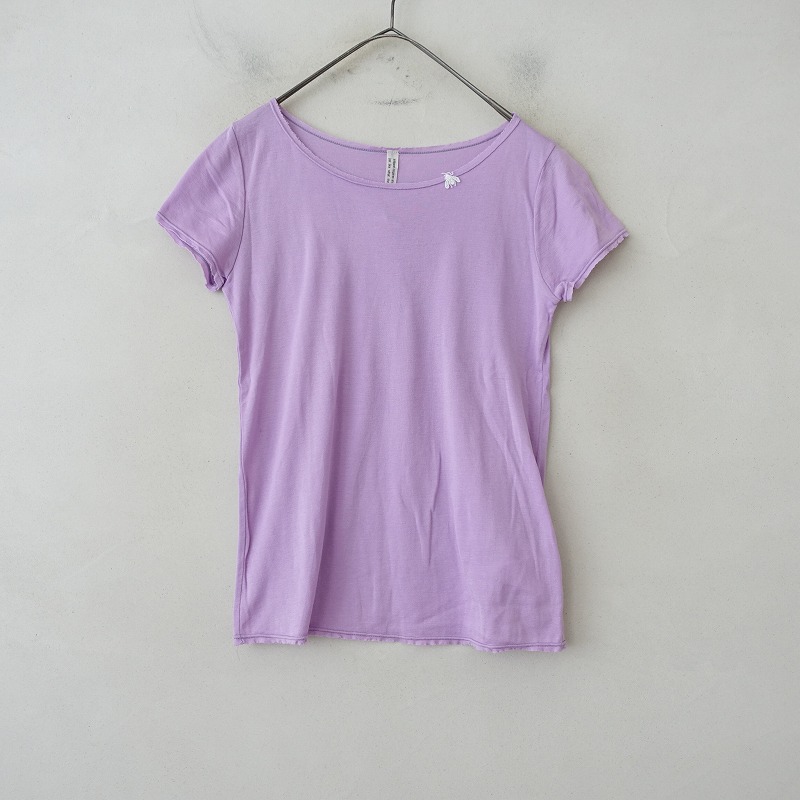 アンティパスト ANTIPAST 刺繍モチーフ付きコットン半袖Tシャツ