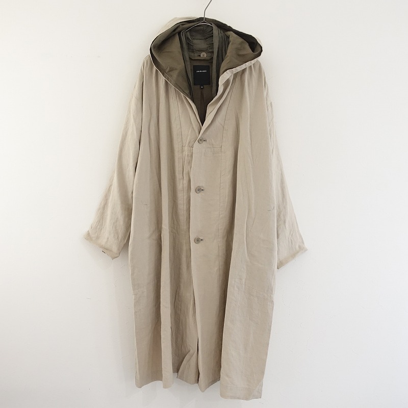 パドカレ アイリッシュリネンコート 定価5.3万】パドカレ pas de calais 3WAYアイリッシュリネンコート 34