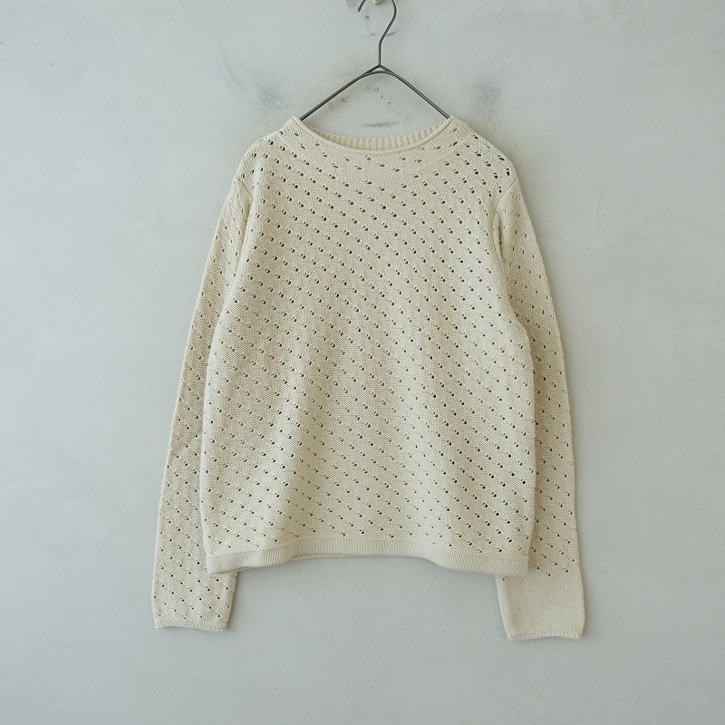 パラスパレスイト Pal'las Palace ito 透かし編みコットンニットプル