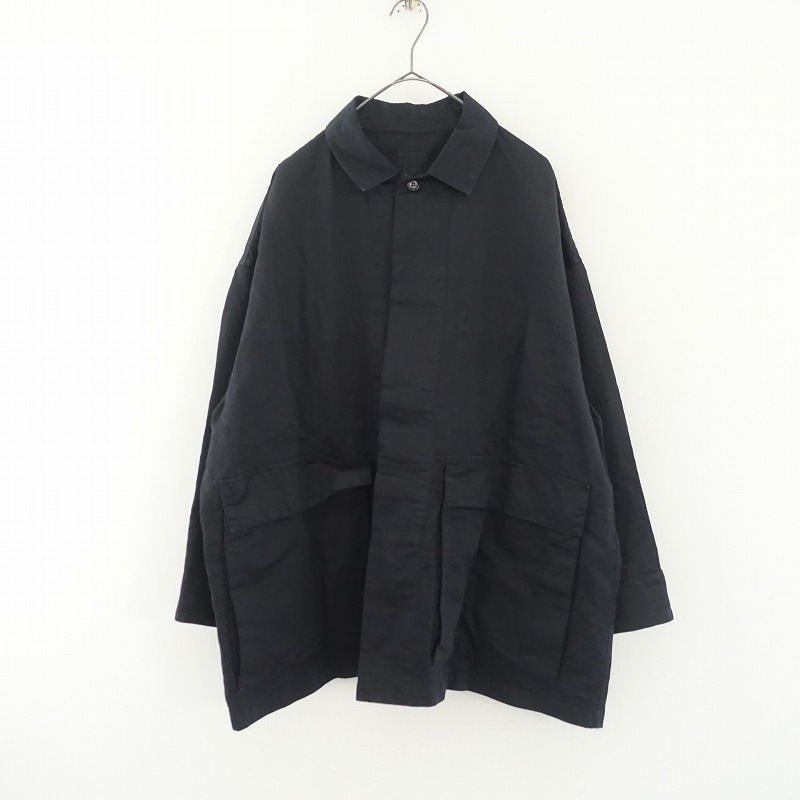 未使用 定価4.9万 TOUJOURS トゥジュー リネンバンドカラーシャツドレス 長袖ロングワンピース ピンク TOUJOURS(トゥジュー) 古着 買取 通販