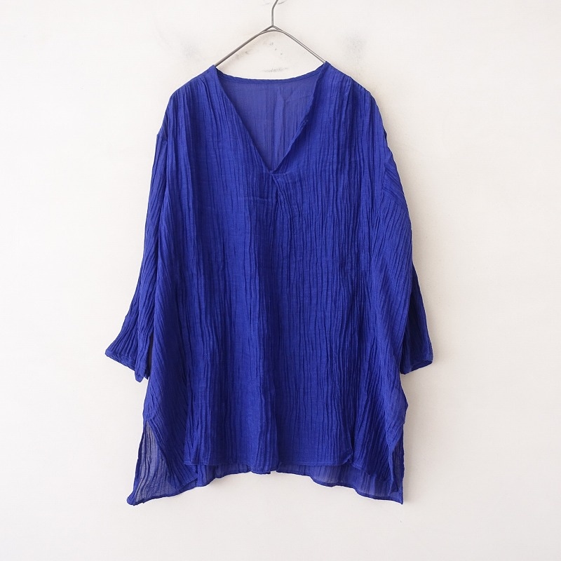 ヴェリテクール　クルーネックニット プルオーバー　コットン　カシミヤ　ゆったり Veritecoeur（ヴェリテクール） クルーネックニット プルオーバー