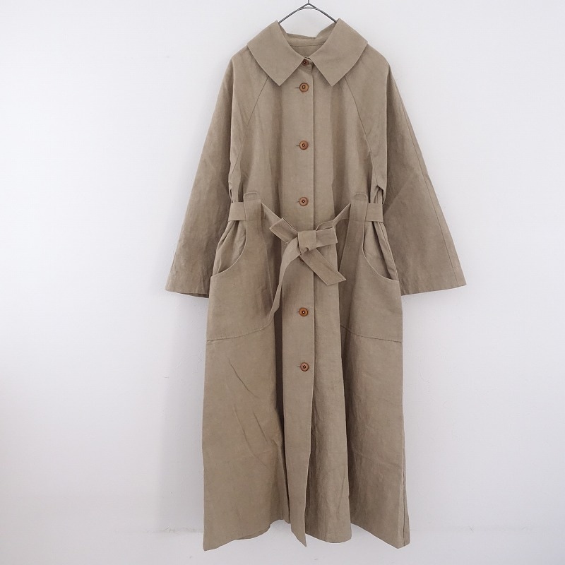 マガリ MAGALI コットンリネンウェザートレンチコート (jk2-2507-624