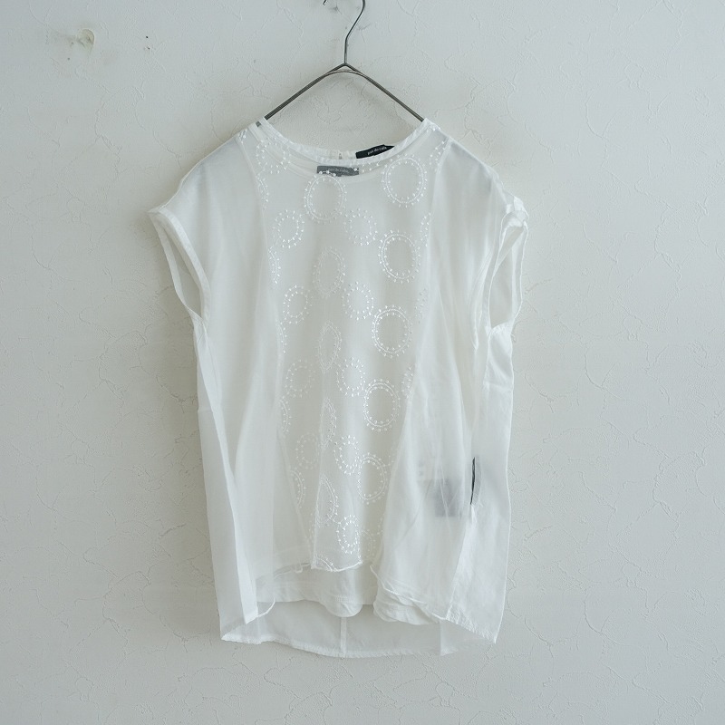 Pas de calais パドカレ ブラウス 2024/定価3.6万】パドカレ pas de calais コンパクトコットン