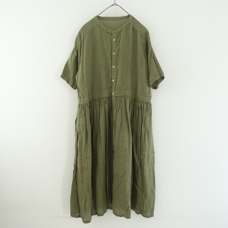 染/定価2.9万】ネストローブ nest Robe リネンギャザースモック