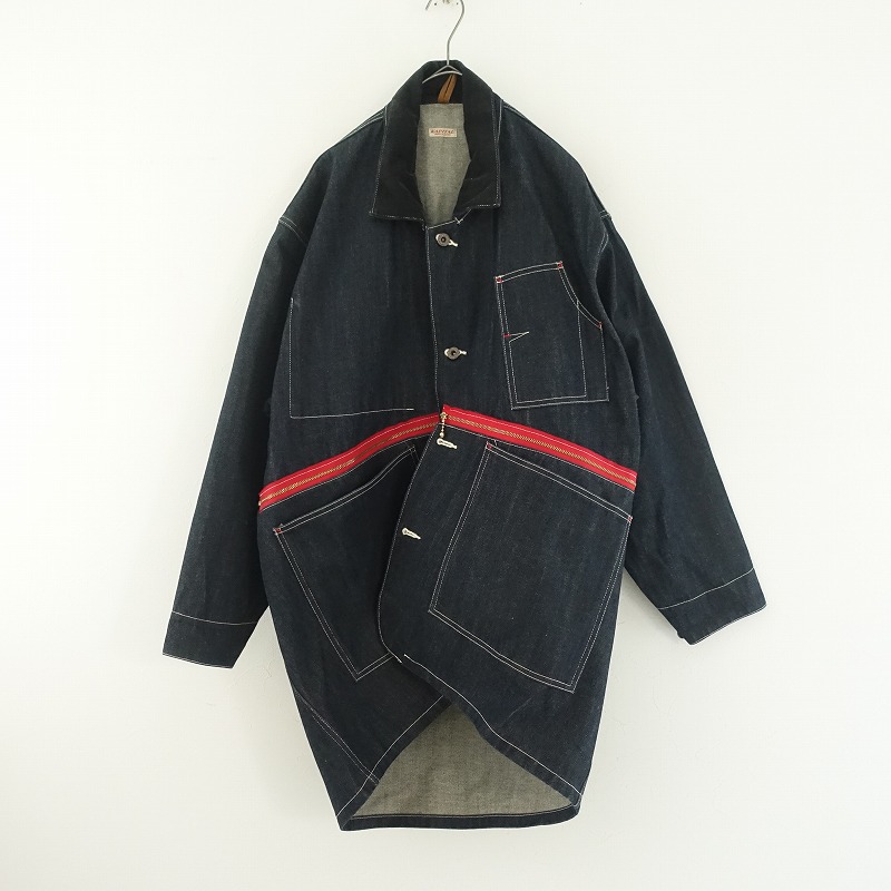 KAPITAL✨アシンメトリー デザインパンツ キャピタル KAPITAL アシンメトリーストライプテーパード