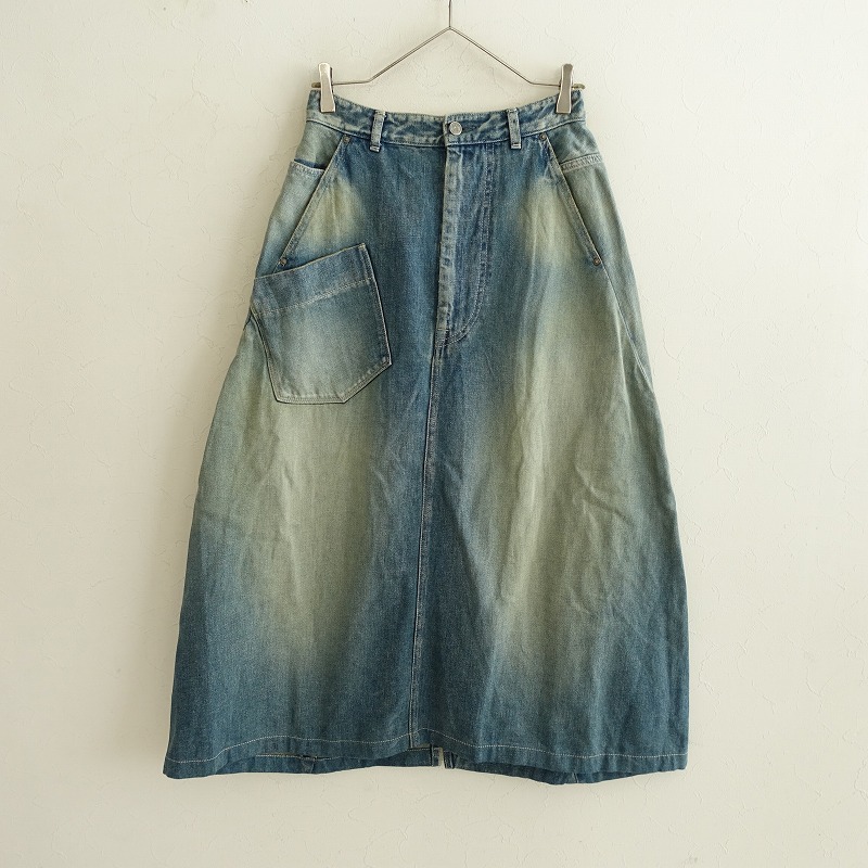 定価4.8万】ミナペルホネン mina perhonen always デニムスカート 34