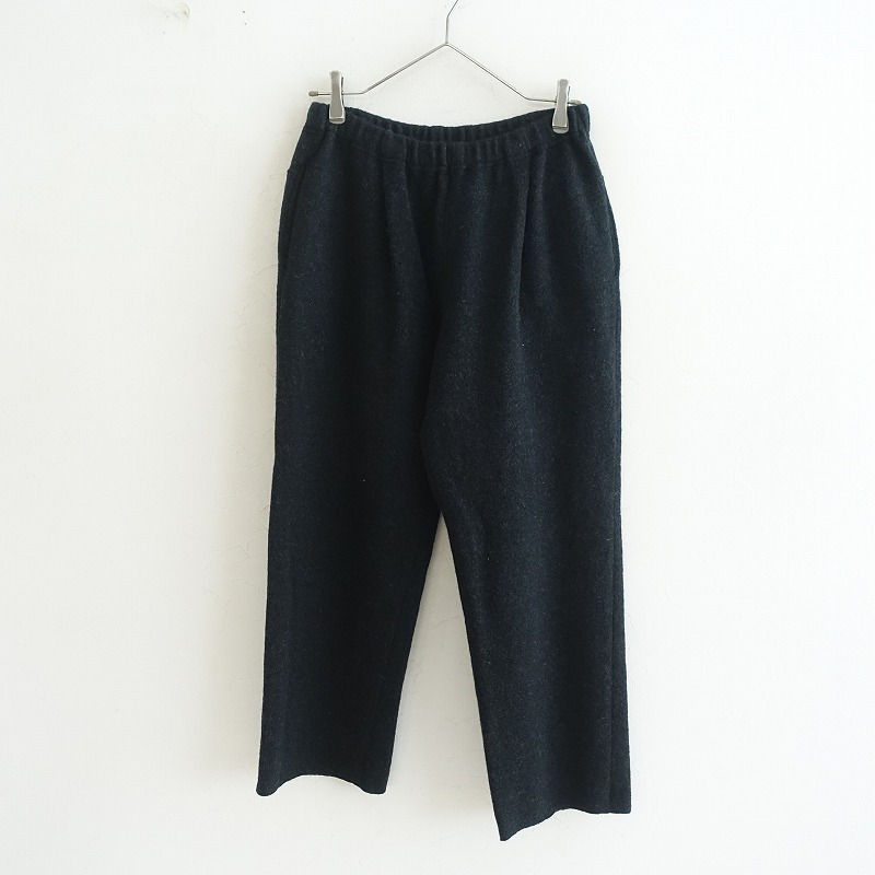 evam eva エヴァムエヴァ 日本製 ウール スラックス パンツ N436 evameva (エヴァムエヴァ) press wool pants / プレスウールパンツ