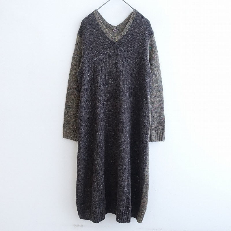 45R、ニットワンピース まりちゃん 45R インディゴニットワンピース