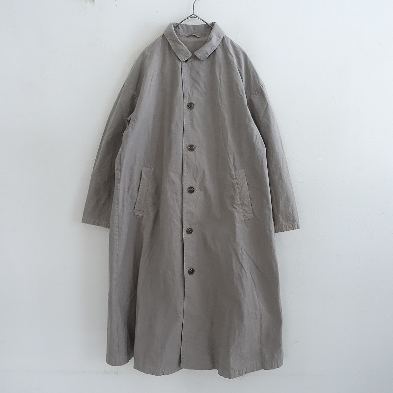 休日と詩 コットン リネン ステンカラーコート 休日と詩 コットン リネン ステンカラーコート