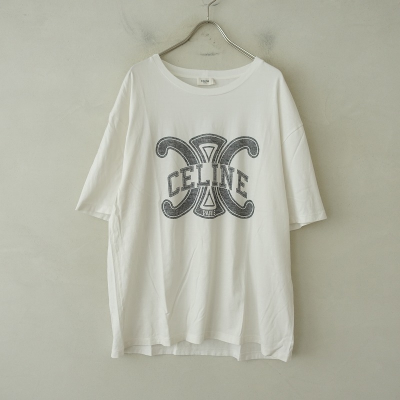 メンズ】セリーヌ CELINE トリオンフプリントTシャツ メンズ XS (25