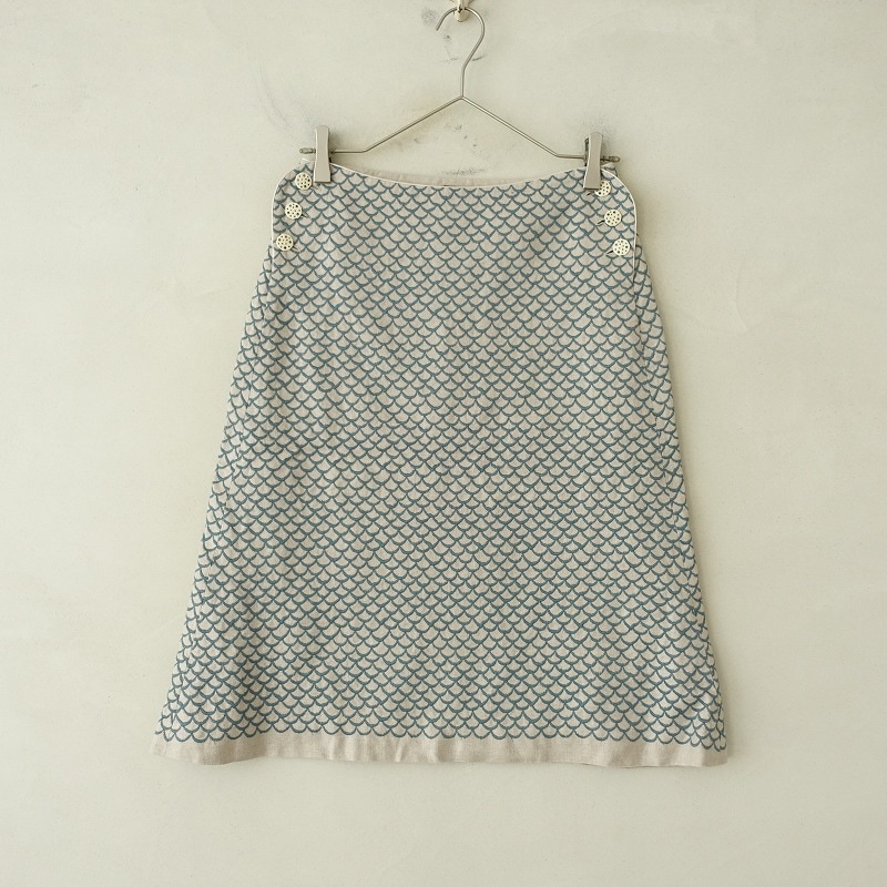 超美品 直営店限定ミナペルホネン ワンピース rocher オレンジミックスF