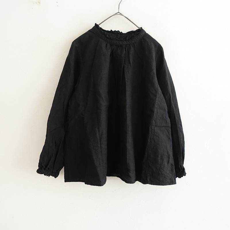 近年モデル✨ネストローブ 2way リネンビエラスタンドフリルブラウス 近年モデル✨ネストローブ 2way リネンビエラスタンドフリルブラウス