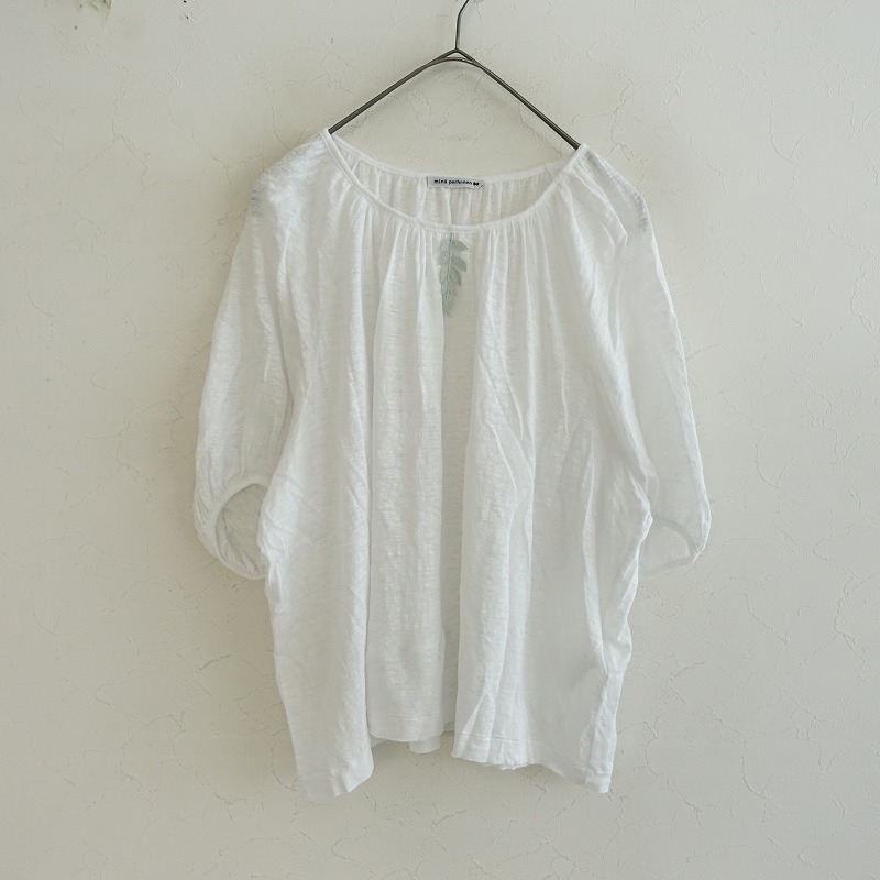 定価2.6万】ミナペルホネン mina perhonen pousse リネンカットソー 38