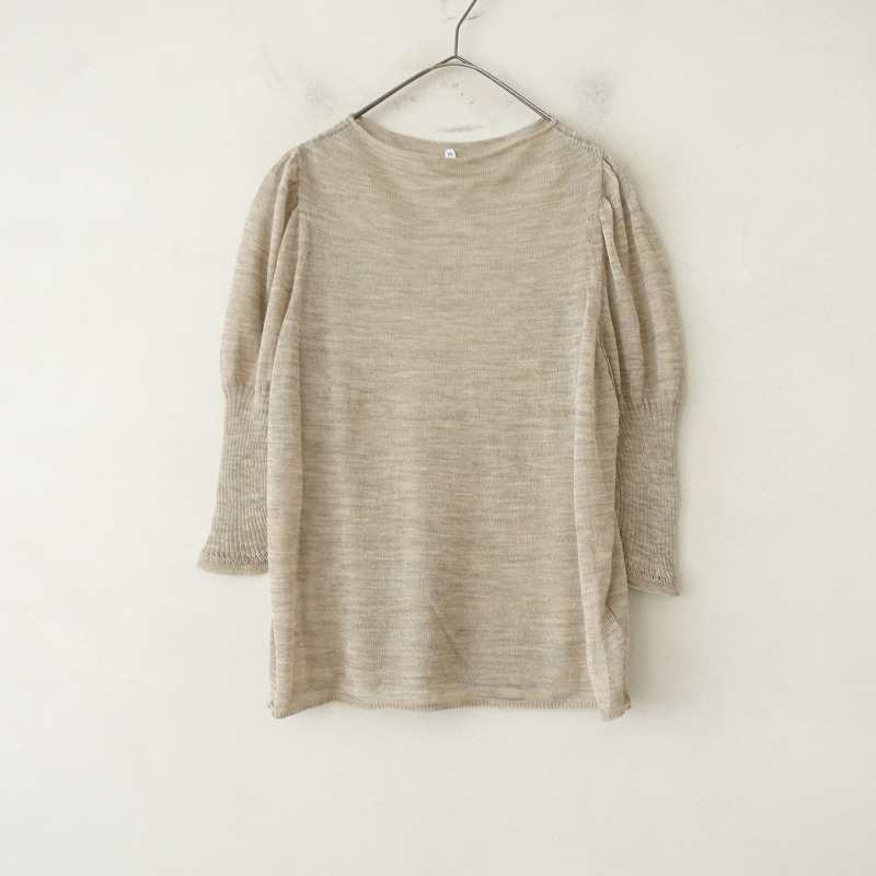 新品未使用　gasa ブラウス　白 ラクロン胸元ピンタックブラウス(UVカット・シワになりにくい