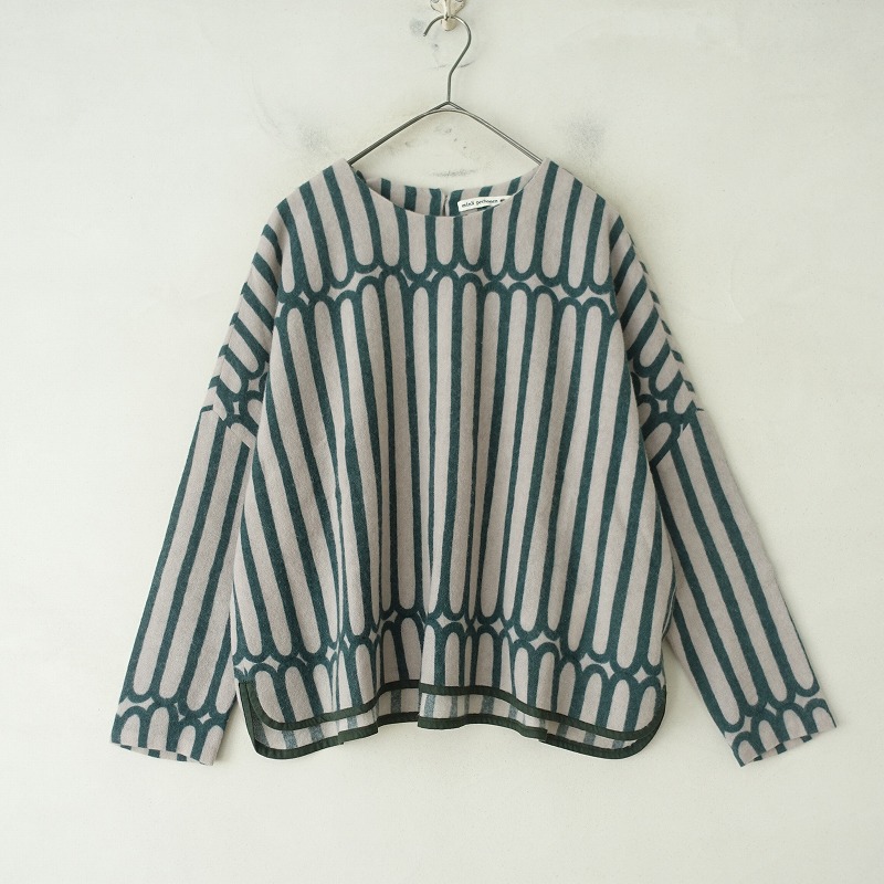 ミナペルホネン mina perhonen finger stripe プリントカシミヤプル