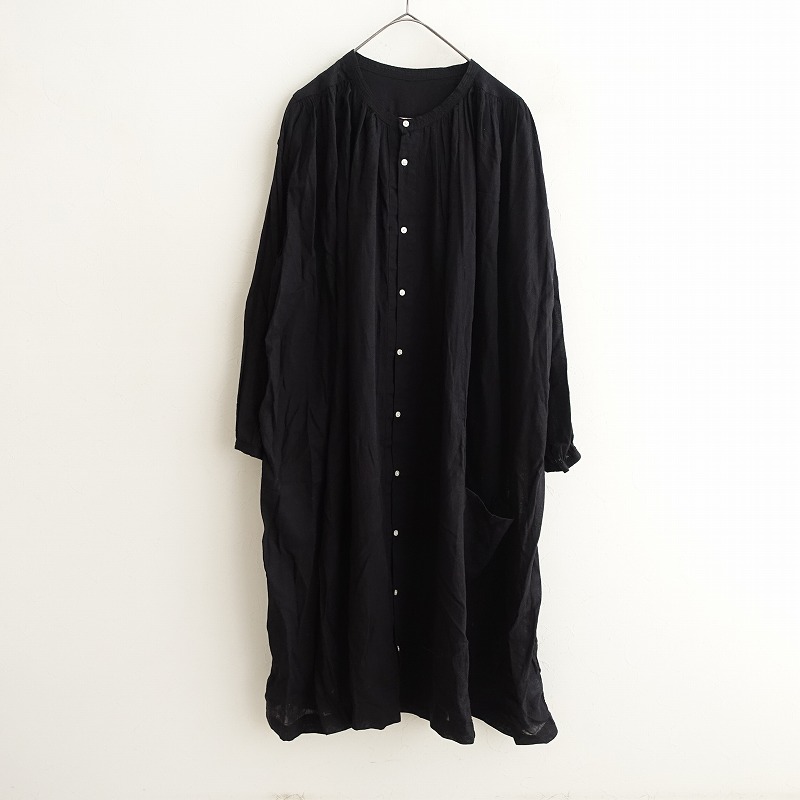 イチ アンティークス ICHI Antiquite's リネンロング羽織り - (1