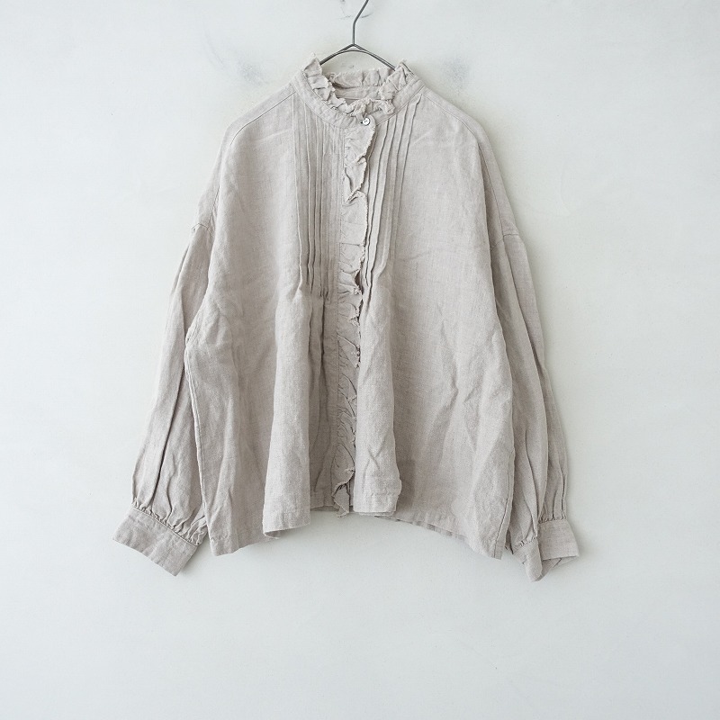 nest Robe リネン襟付きスモックワンピース ネストローブ OUR FAVORITE CLOTHES vol.03〖 lithuania linen smock one
