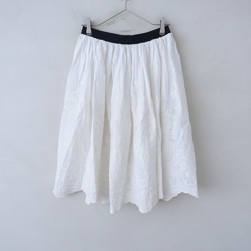 Lisette リゼッタロシェル9 リネンスカート ホワイト