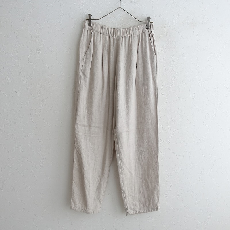 evam eva【定価2.3万】リネン梨地インボックスタックパンツ evam eva【定価2.3万】リネン梨地インボックスタックパンツ