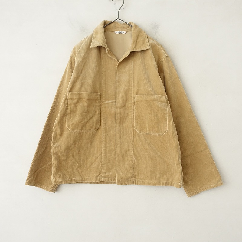 �ڥ�˥��å���/���3.4���ۥ�����꡼ AURALEE Washed Corduroy Shirts Jacket �����ǥ�������㥱�å�  0 (jk25-2509-184)��40J52��