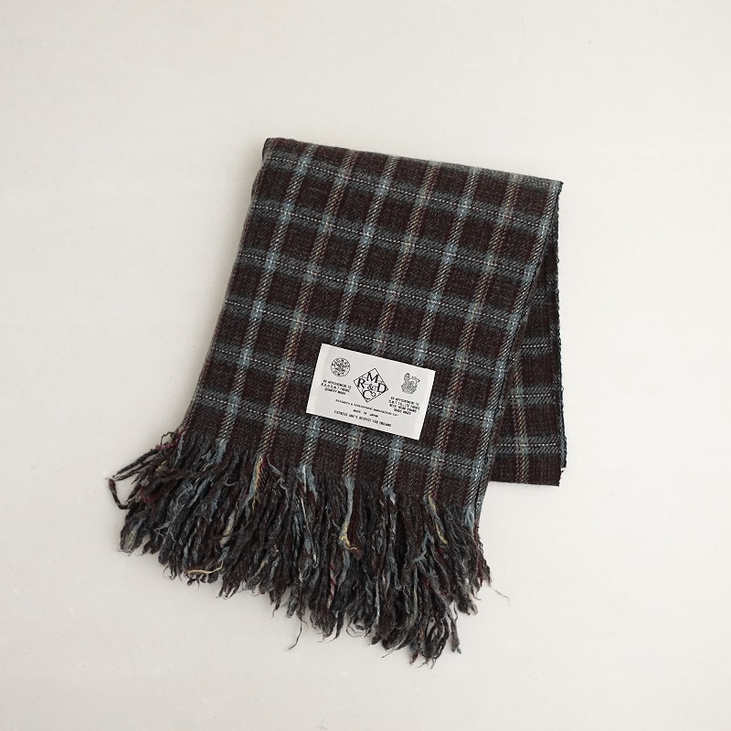 オールドマンズテーラー リネンチェックストール R & D.M.Co- オールドマンズテーラー リネン チェック ストール