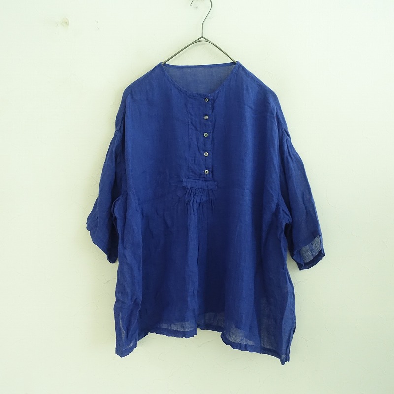 nest Robe リネンガーゼルーズスクエアシャツ nest Robe 【2024/定価2.7万】ネストローブ *リネンガーゼルーズ